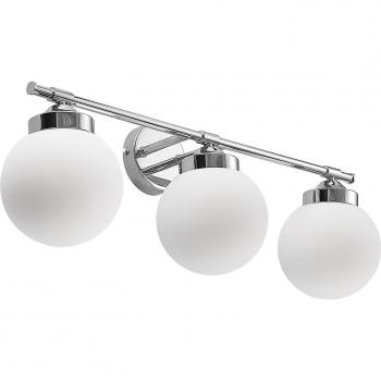 Lindby Spherical Chrome Wall Fixture