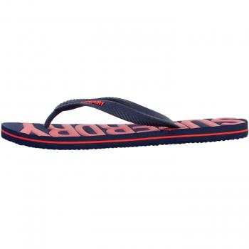Superdry Men's Vegan Chancla Flip-Flop, Rich Navy, Small
