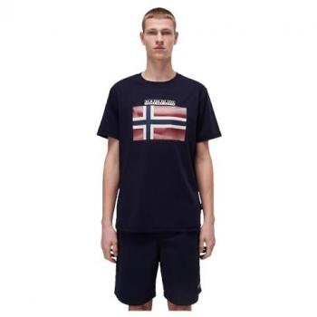 Napapijri Uomo Maglietta S‑Lari S/S Blu L – Polo Long Sleeve