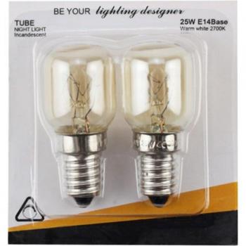 E14 Mikrowellenlampe 220V 300 Grad 15/25W - 2 Stück