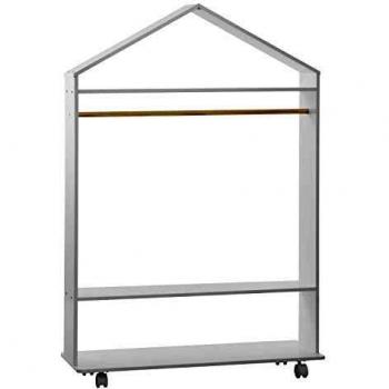 Penderie mobile enfant Douceur - L. 80 x H. 120 cm - Blanc