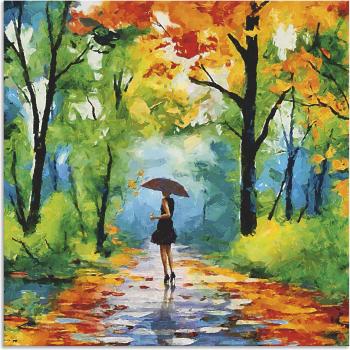 Wandkunst „Herbst im Park“ – 1 Stück, Leinwand & Poster
