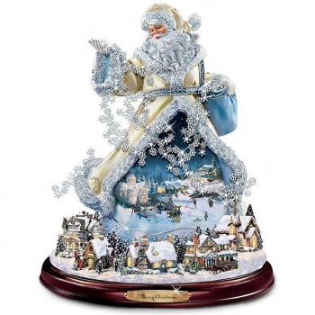 Santa Claus Schneemann Fensteraufkleber