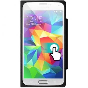 Funda Colorblock Negra con Tapa para Samsung Galaxy S5