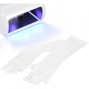 Mitaine anti-UV blanche pour lampe de séchage
