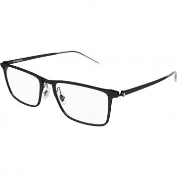 Montblanc MB0285OA Black Aluminum Square Frames – Vista Series
