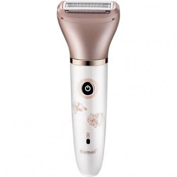 KEMEI Women's Waterproof Wireless Hair Removal Razor