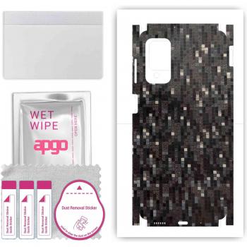 Apgo Full Wrap Film for Samsung Galaxy M52 - Carbon Black Pixel