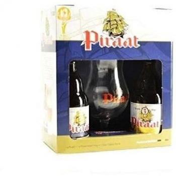 Coffret Piraat Ambrée + Piraat Hop - 2 x 33 cl - 10,5% + 1 verre