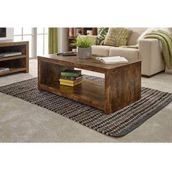 Mango Wood Jakarta Coffee Table with Shelf