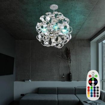 Plafonnier LED RGB 4x3.5W avec télécommande