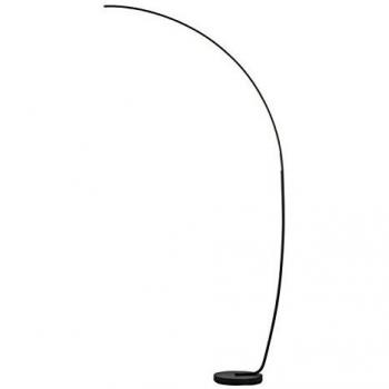 Lampadaire arc en métal noir 95 x 35 x 170 cm