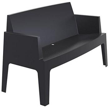 PLÉMO XL banc extérieur empilable noir