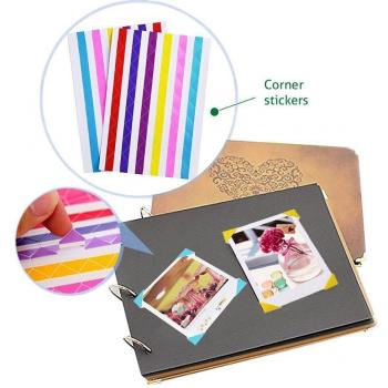 Instax Mini High-Quality Photo Corner Stickers - 10 Sheets (1020 Pcs)
