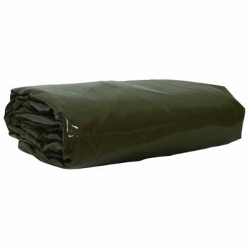 4 × 7 m Olive Green Canvas Tarpaulin with 650g/m² PVC Coating