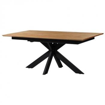 Tavolo da Pranzo Allungabile Legno di Quercia Naturale 200‑285 cm x 90 cm