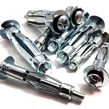 TitanHold M6 x 52mm Heavy Duty Metal Plasterboard Cavity Wall Fixings Anchors Plugs (10)
