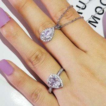 J5849 ForLove Silberschmuck-Set für Bräute