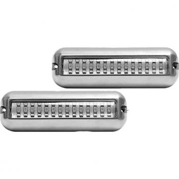 Lumière de ponton 42LED bleu pour bateau - lot de 2