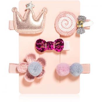 Set de Clips para Cabello Princesita Rosa
