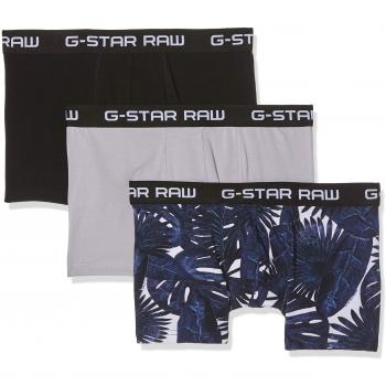 G-STAR RAW Classic Truk Camo 3-Pack Bañador para Hombre - Indigo Ao/Pastel Grey/Dk Black
