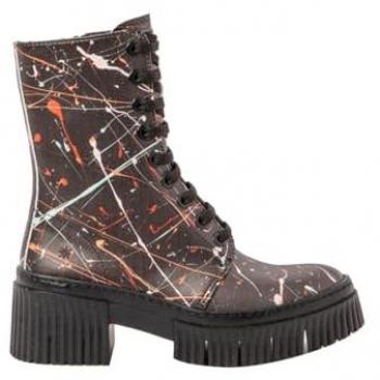 Art Botines de piel 1375F negro (42), 3 a 5cm, Cordones, Cremallera, Casual