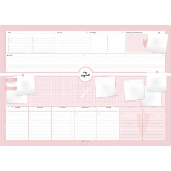 Schreibtischunterlage aus Papier mit 50 Blatt zum Abreißen - Hochwertige Schreibunterlage im Format DIN A2 Papierunterlage für Kinder und Erwachsene