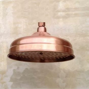 Aiperq Classic Copper 8 Rainfall Shower Head – 20×20 cm, 304 Stainless Steel