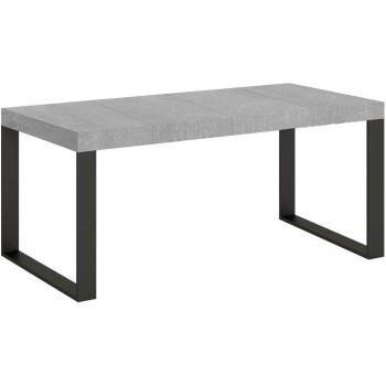 Table pliante haute gamme 90x90 cm, couleur ciment