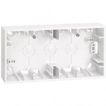 CAJA SUPERFICIE SIMON 27 PLAY CON 2 ELEMENTO BLANCO 0701134625 SIMON