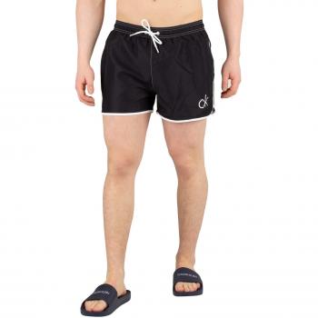 Calvin Klein CK Retro Short Runner Swim Shorts, Black, X Large