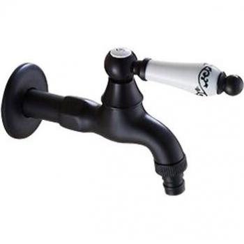 Wall-Mounted Black Oil Rubbed Bronze Faucet