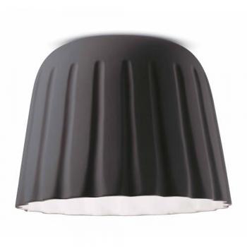 Madame Gres Anthracite Ceramic Ceiling Light 29 cm
