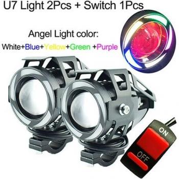 U7 Dual‑Beam Motorcycle LED Headlights