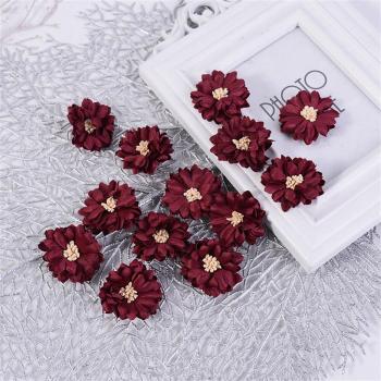 10Pcs Mini Peony Silk Flowers for Home and Wedding Decor