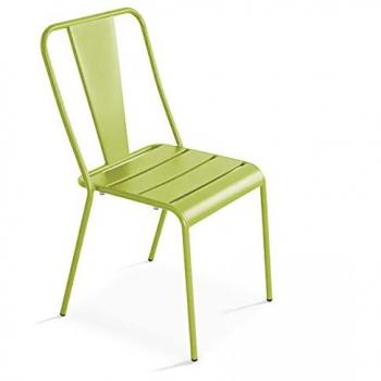 Sedia Oviala in Acciaio Verde