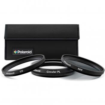 Polaroid 49 mm 3er Filterset (UV, CPL, Neutral Density)