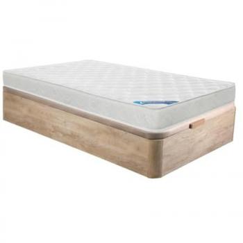 Letto da Camera 90x190 cm: Rete Contenitore Chiaro + Materasso Schiuma 15 cm – Zeus di Dreama