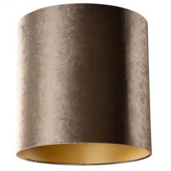 Abatjour Velours Classique Marron Ø 40 cm