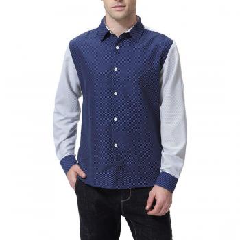 Robe de Printemps Anglaise Chemise Décontractée à Pois