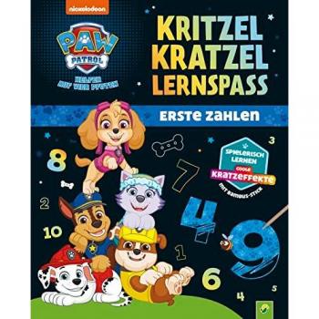 Schwager & Steinlein Verlag Paw Patrol Kritzel-Kratzel-Lernspaß: Erste Zahlen: Für Kinder Ab 5 Jahren │ Spielerische Schulvorbereitung. Lernübungen, Rätsel Und Aufgaben Mit Marshall, Chase Und Co.