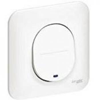 Interrupteur va-et-vient à témoin lumineux avec plaque Ovalis Schneider S260263