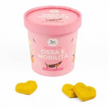 Biscotti Hygge per Cani Ossa e Mobilità 100gr - Ricchi di Glucosamina, Condroitina e Arnica, Gusto Albicocca