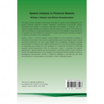 Speech Analysis in Financial Markets