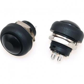 YuXi 2Pin Mini Waterproof Push Button Switch 21x18MM 1A Non-Locking Momentary Reset pbs33b 12V