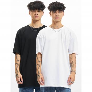 Dvojica organických basic t-shirtov čierna + biela