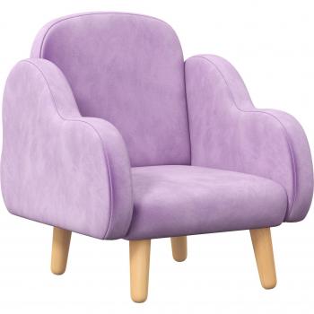 ZONEKIZ Cloud Shape Kids Chair and Sofa Set, Ergonomically Designed for Comfort, Suitable for Ages 1.5-5 Years - Purple