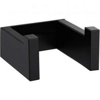 Black Finish Self-Adhesive Towel Hook