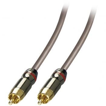 Lindy Premium Gold 10 m – Câble Coaxial Vidéo Composite / Audio SPDIF, Blindé, Connecteurs Or