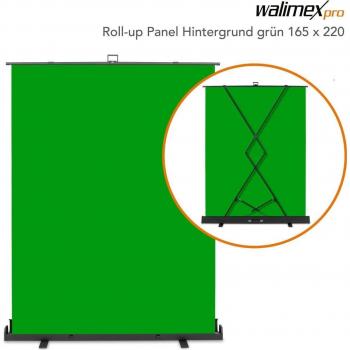 Walimex pro Roll-up Panel Hintergrund grün 165x220 (23204)